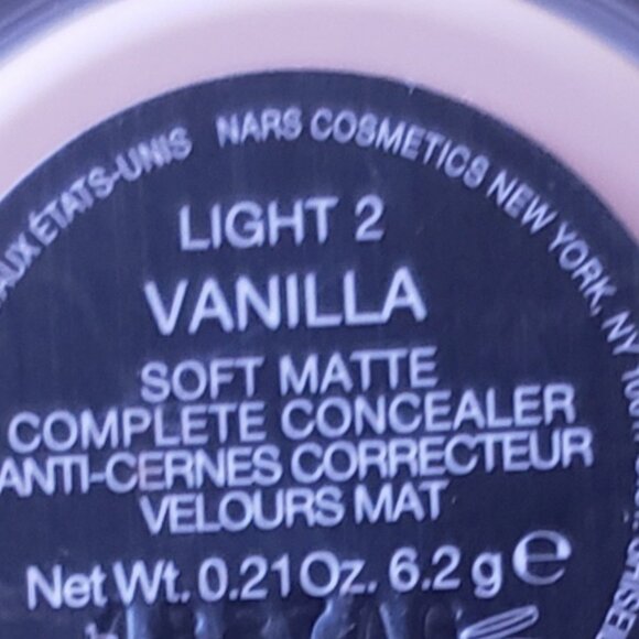 NARS SOFT MATTE COMPLETE CONCEALER Light 2 Vanilla - Picture 3 of 5